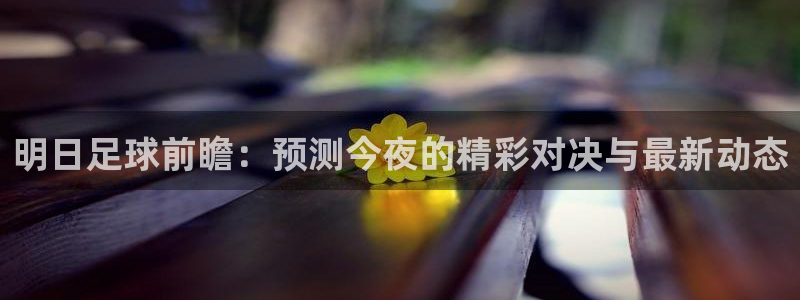 明日足球前瞻：预测今夜的精彩对决与最新动态